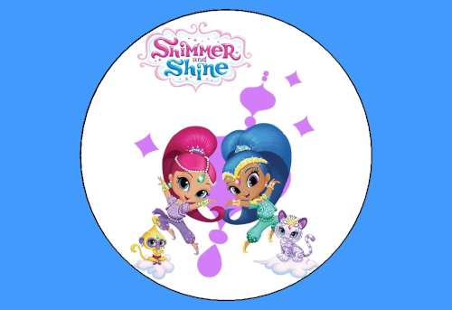 Shimmer and Shine Edible icing Image - Click Image to Close